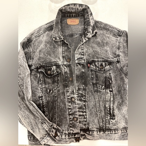 Levi’s Vintage Denim Black Acid Wash 80’s Jean Jacket